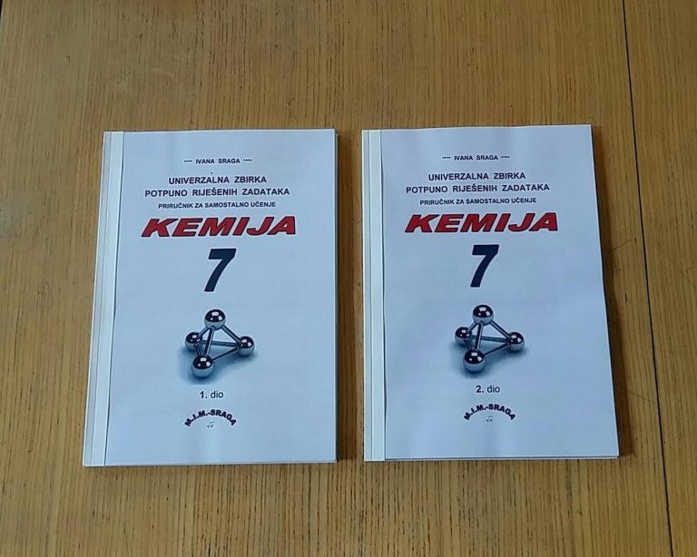 Kemija 7 – zbirka zadataka za 7. razred osnovne škole Tiskani primjerci zbirke Kemija 7